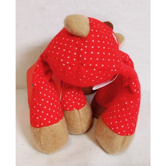 VTG Hallmark 1986 CHRISTMAS Holiday Reindeer Plush Ramona 8" WIDE with Tags - Picture 8 of 11